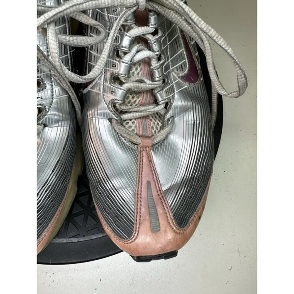 Nike 310909-051 Air Max 360 Women's Silver & Pink Sneakers Sz 8.5 US